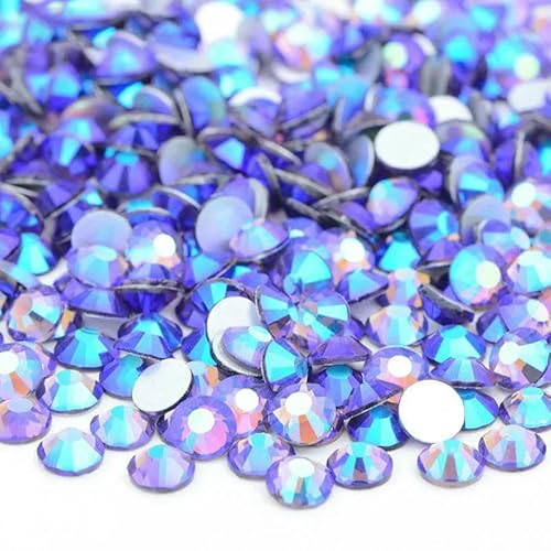 SS6 SS10 SS12 SS16 SS20 SS30 Flache Rückseite, Glas-Strasssteine, klarer Kristall, AB, Nagel-Strass, kein Hotfix, Stein, DIY-Basteln, 65 Tansanit AB, SS10, 100 g, 14400 Stück SS6 SS10 SS12 SS16 SS20 SS30 Flache Rückseite, Glas-Strasssteine, klarer Kristall, AB, Nagel-Strass, kein Hotfix, Stein, DIY-Basteln, 65 Tansanit AB, SS10, 100 g, 14400 Stück von DEFRTG