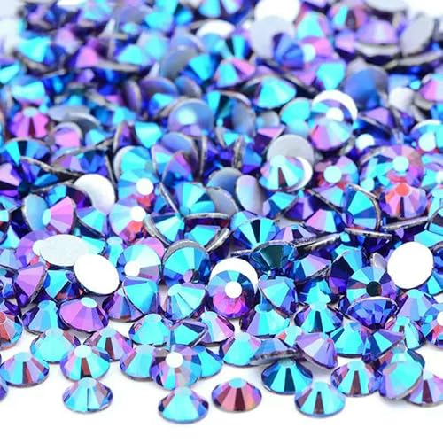SS6 SS10 SS12 SS16 SS20 SS30 Flache Rückseite, Glas-Strasssteine, klarer Kristall, AB, Nagel-Strass, kein Hotfix-Stein, DIY-Bastelarbeiten, 61 Amethyst AB, SS16, 100 g, 14400 Stück SS6 SS10 SS12 SS16 SS20 SS30 Flache Rückseite, Glas-Strasssteine, klarer Kristall, AB, Nagel-Strass, kein Hotfix-Stein, DIY-Bastelarbeiten, 61 Amethyst AB, SS16, 100 g, 14400 Stück von DEFRTG