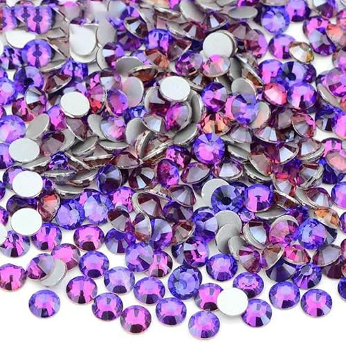 SS6 SS10 SS12 SS16 SS20 SS30 Flache Rückseite, Glas-Strasssteine, klarer Kristall, AB, Nagel-Strass, kein Hotfix-Stein, DIY-Bastelarbeiten, 79 Traumlila, SS30, 20 g, 2880 Stück SS6 SS10 SS12 SS16 SS20 SS30 Flache Rückseite, Glas-Strasssteine, klarer Kristall, AB, Nagel-Strass, kein Hotfix-Stein, DIY-Bastelarbeiten, 79 Traumlila, SS30, 20 g, 2880 Stück von DEFRTG