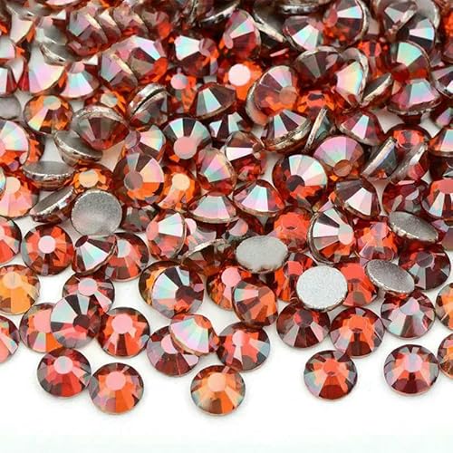SS6 SS10 SS12 SS16 SS20 SS30 Flache Rückseite, Glas-Strasssteine, klarer Kristall, AB, Nagel-Strass, kein Hotfix-Stein, DIY-Bastelarbeiten, 82 Burgunderrot AB, SS20, 100 g, 14400 Stück von DEFRTG