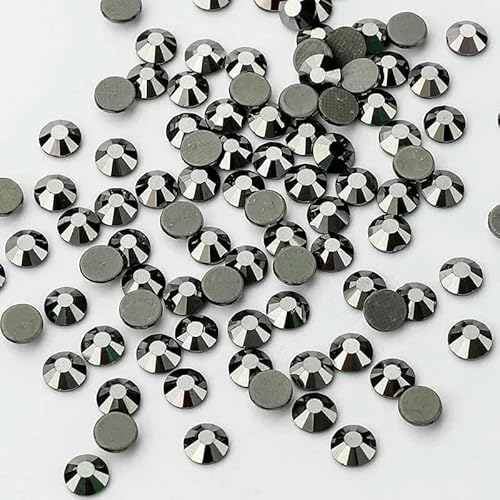 SS6-SS30 Boutique Glas Hotfix Strasssteine Flatbase Glitzer Dekoration Kristall für Nagelkunst Hochzeitskleid DIY Zubehör-Hämatit-SS16-1440 Stück SS6-SS30 Boutique Glas Hotfix Strasssteine Flatbase Glitzer Dekoration Kristall für Nagelkunst Hochzeitskleid DIY Zubehör-Hämatit-SS16-1440 Stück von DEFRTG