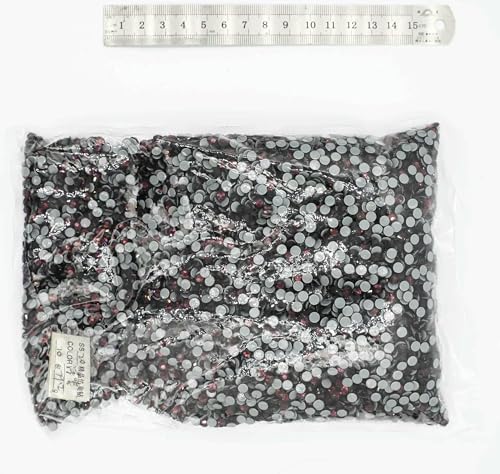 SS6-SS30 Großpackung, 42 Farben, bessere Hotfix-Strasssteine, Kristall-Hotfix-Strasssteine für Kleidungsstücke, Amethyst, SS20, 14400 Stück von DEFRTG