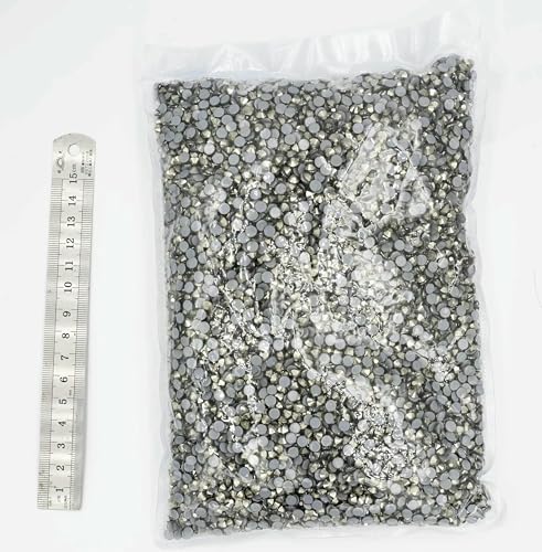 SS6-SS30 Großpackung, 42 Farben, bessere Hotfix-Strasssteine, Kristall-Hotfix-Strasssteine für Kleidungsstücke, Schwarzer Hämatit, SS30, 2880 Stück von DEFRTG