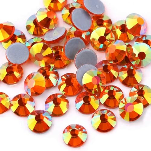 SS6-SS30 Mehrfarbiger Crystal AB Hot Fix Strass Kristall Super Glitter Strass Aufbügel-Strasssteine für Nailart Stoff Kleidungsstücke-Sonne AB-SS16-1440 Stück SS6-SS30 Mehrfarbiger Crystal AB Hot Fix Strass Kristall Super Glitter Strass Aufbügel-Strasssteine für Nailart Stoff Kleidungsstücke-Sonne AB-SS16-1440 Stück von DEFRTG