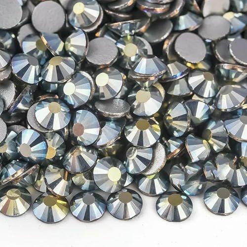 SS6-SS30 Schwarze Serie, nicht Hot Fix Strasssteine, Glitzerglas, flache Rückseite, Nagelkunst-Kristalle für Nagel-Charm-Dekorationen, B0960 Edelstein, Hellgoldmetall, SS16 – 1440 S SS6-SS30 Schwarze Serie, nicht Hot Fix Strasssteine, Glitzerglas, flache Rückseite, Nagelkunst-Kristalle für Nagel-Charm-Dekorationen, B0960 Edelstein, Hellgoldmetall, SS16 – 1440 S von DEFRTG