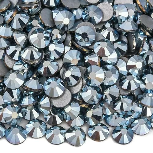 SS6-SS30 Schwarze Serie, nicht Hot Fix Strasssteine, Glitzerglas, flache Rückseite, Nagelkunst-Kristalle für Nagel-Charm-Dekorationen, B0960 Edelstein, Himmelblaues Metall, SS5 – 14 SS6-SS30 Schwarze Serie, nicht Hot Fix Strasssteine, Glitzerglas, flache Rückseite, Nagelkunst-Kristalle für Nagel-Charm-Dekorationen, B0960 Edelstein, Himmelblaues Metall, SS5 – 14 von DEFRTG