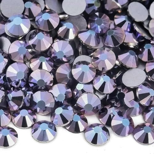 SS6-SS30 Schwarze Serie, nicht Hot Fix Strasssteine, Glitzerglas, flache Rückseite, Nagelkunst-Kristalle für Nagel-Charm-Dekorationen, B0960 Edelstein-Cyan-Metall-SS8-1440 Stück-1 SS6-SS30 Schwarze Serie, nicht Hot Fix Strasssteine, Glitzerglas, flache Rückseite, Nagelkunst-Kristalle für Nagel-Charm-Dekorationen, B0960 Edelstein-Cyan-Metall-SS8-1440 Stück-1 von DEFRTG