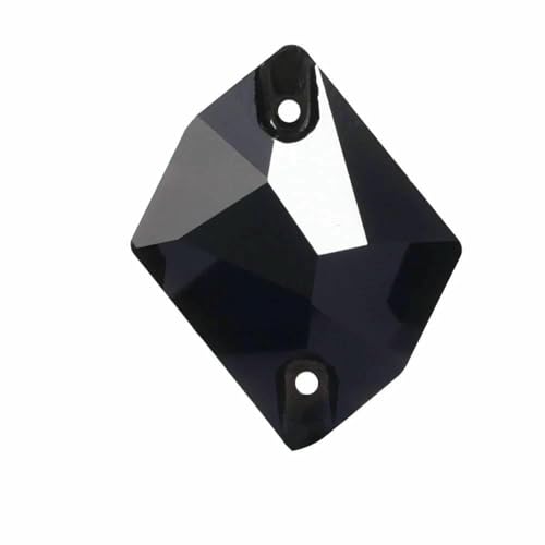 Schwarze Serie zum Aufnähen von Strasssteinen, Glitzerglas, flache Rückseite, Nähkristalle für Heimwerker, Bastelarbeiten, Edelsteine in gemischten Formen, Cristales pedrer von DEFRTG