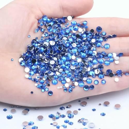 Strass-Glas-Strass-Nagelkunst-Nähstoff für DIY-Scrapbooking-Bastel-Maker-Fotoalbum-Vorlage, handgefertigte Dekoration-F2259-5 mm von DEFRTG