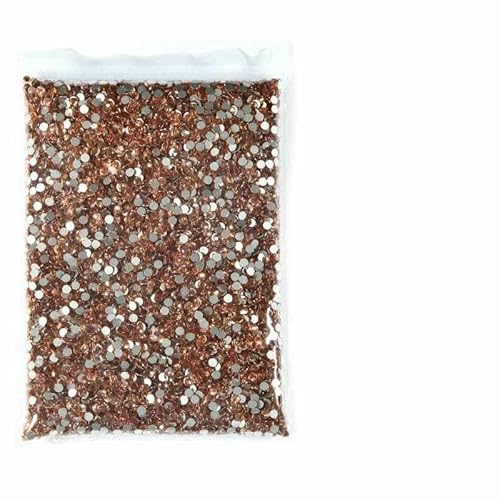 Strasssteine, 14400 Stück, Großhandel in Großpackung, SS3–SS20, flache Rückseite, nicht Hotfix-Strasssteine, Glitzerkristall für Nägel, Champagner, SS12, 14400 Stück von DEFRTG