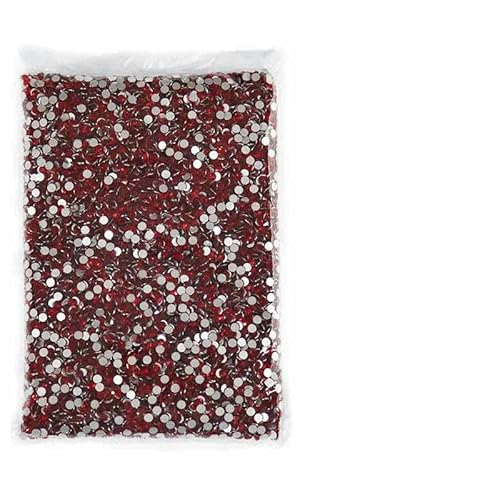 Strasssteine, 14400 Stück, Großhandel in Großpackung, SS3–SS20, flache Rückseite, nicht Hotfix-Strasssteine, Glitzerkristalle für Nägel, REAL Siam, SS16, 14400 Stück von DEFRTG