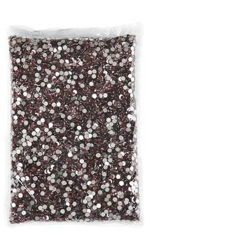 Strasssteine, 14400 Stück, Großhandel in Großpackungen, SS3–SS20, flache Rückseite, nicht Hotfix-Strasssteine, Glitzerkristall für Nägel, Heller Amethyst, SS12, 14400 Stück von DEFRTG