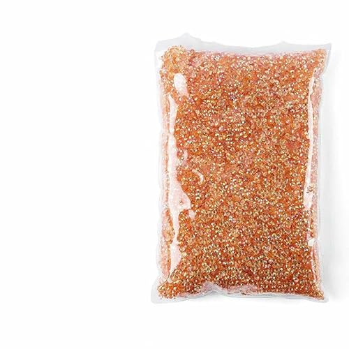 Strasssteine aus Kunstharz für Kleidungsdekorationen, nicht Hotfix-Kristallnägel, flache Rückseite, zum Aufkleben auf Strass-Zubehör, T-Seide AB, 5 mm, 10.000 Stück von DEFRTG