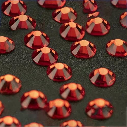 Strasssteine für Kleidung, Kristall-Hotfix-Strasssteine, flache Rückseite, Dekoration für Hochzeitskleider, SS3-SS30-013 Siam-SS30 (288 Stück) von DEFRTG