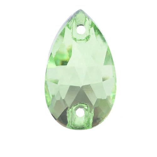 Strasssteine zum Aufnähen aus Glas in Tropfenform mit Löchern, Glitzer-Strass-Kristalle, Nähzubehör für Hochzeitskleider, 6 Größen, B01-lt-perid Strasssteine zum Aufnähen aus Glas in Tropfenform mit Löchern, Glitzer-Strass-Kristalle, Nähzubehör für Hochzeitskleider, 6 Größen, B01-lt-perid von DEFRTG