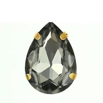 Tropfenförmige, bunte Glas-Strasssteine zum Aufnähen mit goldener Kralle, Kunsthandwerk, zum Aufnähen von Steinen für Kleidungsstücke, Bekleidungszubehör, Grau, 10 x 14,0 mm, 20 Stück Tropfenförmige, bunte Glas-Strasssteine zum Aufnähen mit goldener Kralle, Kunsthandwerk, zum Aufnähen von Steinen für Kleidungsstücke, Bekleidungszubehör, Grau, 10 x 14,0 mm, 20 Stück von DEFRTG