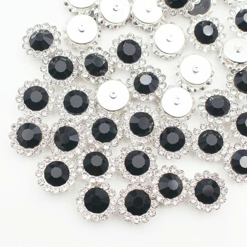 mm – 12 mm Sonnenblumen-Nähkralle, Strasssteine, Kristalle, Glasperlen, Knöpfe, Steine, zum Aufnähen von Strasssteinen für Kleidung, Nähzubehör, Schwarz, S, 8 mm, 30 Stück mm – 12 mm Sonnenblumen-Nähkralle, Strasssteine, Kristalle, Glasperlen, Knöpfe, Steine, zum Aufnähen von Strasssteinen für Kleidung, Nähzubehör, Schwarz, S, 8 mm, 30 Stück von DEFRTG