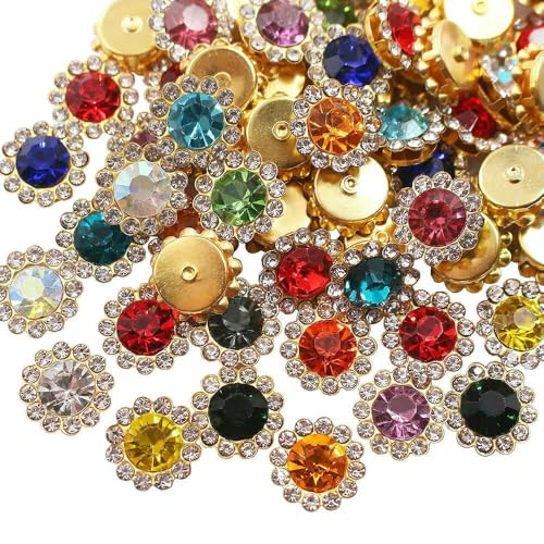 mm – 12 mm Sonnenblumen-Nähkralle, Strasssteine, Kristalle, Glasperlen, Knöpfe, Steine, zum Aufnähen von Strasssteinen für Kleidung, Nähzubehör, gemischte Farbe, G, 8 mm, 100 Stück mm – 12 mm Sonnenblumen-Nähkralle, Strasssteine, Kristalle, Glasperlen, Knöpfe, Steine, zum Aufnähen von Strasssteinen für Kleidung, Nähzubehör, gemischte Farbe, G, 8 mm, 100 Stück von DEFRTG