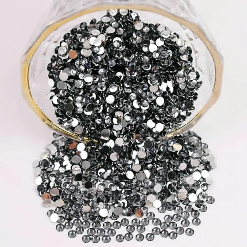 mm – 6 mm, rund, nicht Hotfix, Glitzer, Bling, Maniküre-Strass, silberfarben, flache Rückseite, Kunstharz, Strasssteine zum Aufkleben, Perlen für Nailart, Nagel-Edelsteine, DIY, A02 Sch mm – 6 mm, rund, nicht Hotfix, Glitzer, Bling, Maniküre-Strass, silberfarben, flache Rückseite, Kunstharz, Strasssteine zum Aufkleben, Perlen für Nailart, Nagel-Edelsteine, DIY, A02 Sch von DEFRTG
