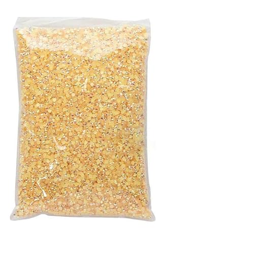 mm – 6 mm Jelly AB-Harz, nicht Hotfix-Strasssteine, Glitzer, flache Rückseite, Kristalle, Strass in großen Mengen für DIY-Nageldekoration, Champagner AB, 2 mm – 6 mm, 50000 Stück von DEFRTG