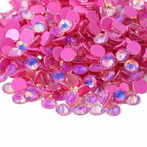 ss6-ss30Glitter Crystal Mocha Opal Non Hotfix Strasssteine Flatback Strasssteine Nägel Kristalle Diamant für Nail Art Nagel Charms-roseo-ss10-1440pcs von DEFRTG