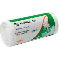 DEISS Müllbeutel FIRST PLUS® 60,0 l transparent 12 µm, 50 St. von DEISS