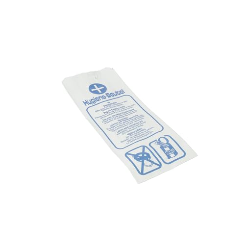 Hygienebeutel aus Papier Deiss, weiß, 1000 Stück von DEISS
