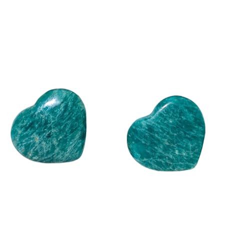 1 x Liebesherz, natürliches Kristallherz, zum Selbermachen und dekorativer Stein, Frauengeschenk, Geschenk für Freunde, 30–60 g, zufällige Farbauswahl von DEJIN