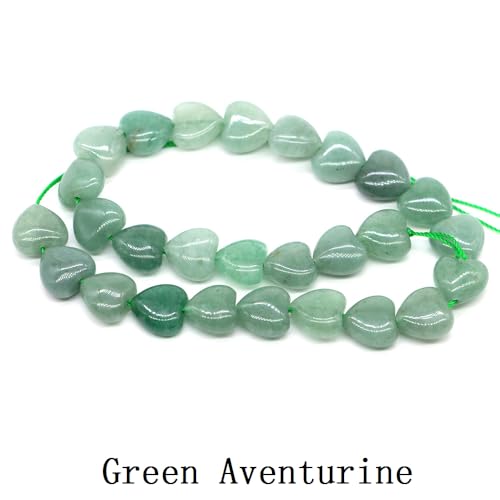 10 mm große Naturstein-Herzperlen, Opal, Amethyst, Turmalin, Abstandshalter, Perlen für die Herstellung von Halsketten, Armbändern, Zubehör 10 mm große Naturstein-Herzperlen, Opal, Amethyst, Turmalin, Abstandshalter, Perlen für die Herstellung von Halsketten, Armbändern, Zubehör von DEJIN