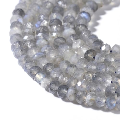 2 x 3 mm Naturstein facettierte Rondelle Perlen Labradorit lila Kristall geeignet für handgefertigte DIY Becklace-Armbänder 2 x 3 mm Naturstein facettierte Rondelle Perlen Labradorit lila Kristall geeignet für handgefertigte DIY Becklace-Armbänder von DEJIN