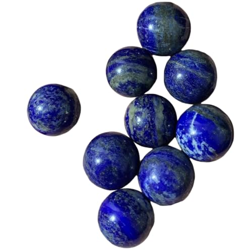 20 mm natürliche Lapislazuli-Kristallkugel – polierte Edelsteinkugel für Heimdekoration, Mineralsammlung, Bastelarbeiten, einzigartiges Geschenk, 5 Stück von DEJIN