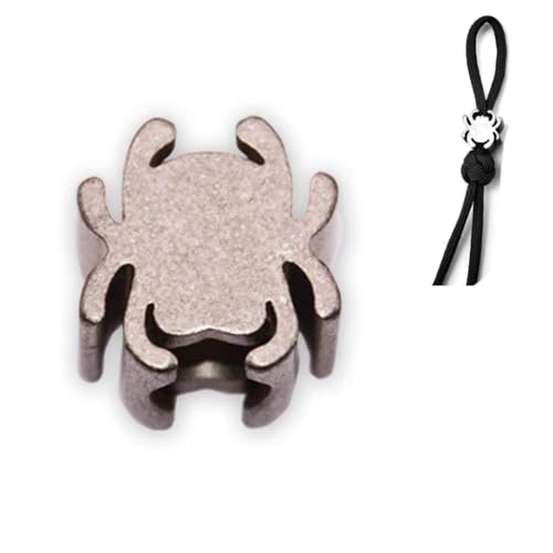 DEKEENSTAR Paracord-Perlen aus Titan in Spinnen-Form, Schlüsselband für Messer, Reißverschluss, Paracord-Schmuck, Taschenlampe, Knöchel, Armband, Halskette, EDC-Schlüsselband, Perlen DEKEENSTAR Paracord-Perlen aus Titan in Spinnen-Form, Schlüsselband für Messer, Reißverschluss, Paracord-Schmuck, Taschenlampe, Knöchel, Armband, Halskette, EDC-Schlüsselband, Perlen von DEKEENSTAR