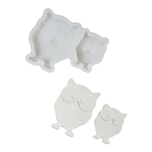 2 Hohlräume Eule Silikonkerzenformen Zur Herstellung Von Kerzenseife Epoxidharz Mehrzweck Silikone Schimmel Für Home Dekoration Figurform von DEKKRYNFV