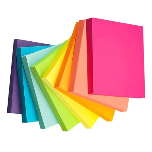 8 PCs Farbenfrohe Notizpolster Ästhetische Memo Pad Einfache Klebriger Notizen Schulbüro Versorgung Memo Kleber Klebriger Note Bunte Notizbilder Für Schüler von DEKKRYNFV