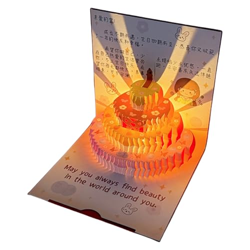 DEKKRYNFV Geburtstagskarte Mit Licht Und Musik Mit Umschlag Musikalischer Happy Birthday Card Für Frauen Mann Mann Ehefrau Kinder Geführt DEKKRYNFV Geburtstagskarte Mit Licht Und Musik Mit Umschlag Musikalischer Happy Birthday Card Für Frauen Mann Mann Ehefrau Kinder Geführt von DEKKRYNFV