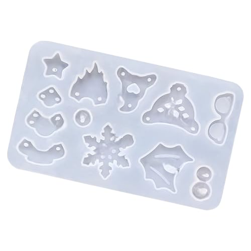 Feierliche Silikon Weihnachtsgast Set Schmuckhandwerksmaterialien Für Ohrringe Schlüsselanhänger Weihnachtskettenformen von DEKKRYNFV