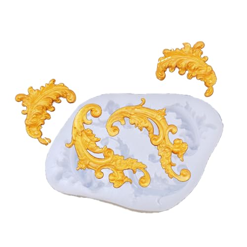 Kuchen Dekorieren Schimmel 5 Eingebaute Geprägte Designs Premium Ofen Safe Easy Release Cleanup Premium Kuchen Design Vorlagen Set Set von DEKKRYNFV