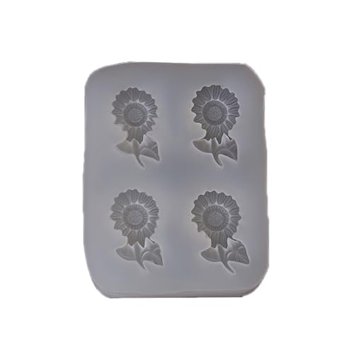 Lebensmittelqualität Silikon Blumenform Für Harz Ton Gips Kuchen Dekoration Kreation Sonnenblumen Blumen Prägewerkzeug Silikonform von DEKKRYNFV