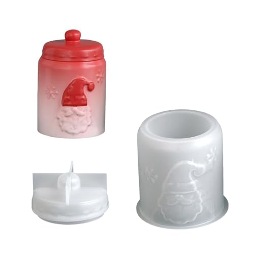 Wiederverwendbare Silikonform Santa Weihnachtsbaum Designs Harz Guss Schmuckschatulle Kerzenhalter Pflanzen Töpfe Crafting Supplies Weihnachtsbaumharzform von DEKKRYNFV
