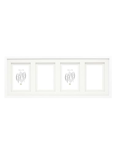 Deknudt Frames Bilderrahmen Fotorahmen für 4 Bilder Weiß mit Doppel-Passepartout Bildgröße 10x15 cm Holz MDF Holz Collage S65KK1 P4 10x15cm Deknudt Frames Bilderrahmen Fotorahmen für 4 Bilder Weiß mit Doppel-Passepartout Bildgröße 10x15 cm Holz MDF Holz Collage S65KK1 P4 10x15cm von Deknudt Frames