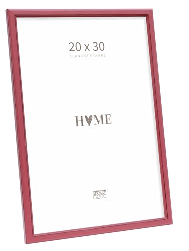 Deknudt Frames S236F4 Bilderrahmen für Format 20 x 30 cm in Rot Holz zum Aufhängen oder Aufstellen von DEKNUDT