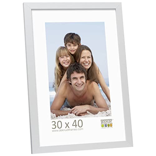 Deknudt Frames S44CD1-30.0X40.0 Bilderrahmen, Holz/MDF, Schlichter Stil, schmal, 43,5 x 33,5 x 1,47 cm, silberfarben Deknudt Frames S44CD1-30.0X40.0 Bilderrahmen, Holz/MDF, Schlichter Stil, schmal, 43,5 x 33,5 x 1,47 cm, silberfarben von DEKNUDT