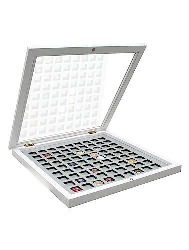 Deknudt Frames S65SZ1 Fun & Deco 50x50 Bilderrahmen für Champagner-Kapseln, Weiss mit Grau,EIN einfaches System zum Öffnen Holz Fun & Deco Deknudt Frames S65SZ1 Fun & Deco 50x50 Bilderrahmen für Champagner-Kapseln, Weiss mit Grau,EIN einfaches System zum Öffnen Holz Fun & Deco von DEKNUDT