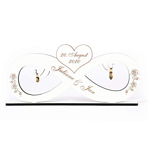 Deko Aufsteller Hochzeit Infinity ENDLOSSCHLEIFE - mit Name Datum 31x15cm Deko Aufsteller Hochzeit Infinity ENDLOSSCHLEIFE - mit Name Datum 31x15cm von DEKO-LANDO