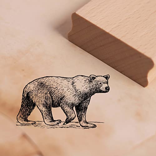 Motivstempel Braunbär geht Stempel 48 x 28 mm von DEKO-LANDO
