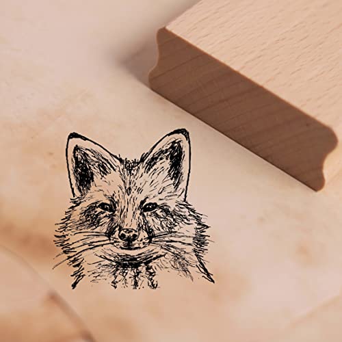 Motivstempel Fuchs Kopf Stempel 38 x 38 mm von DEKO-LANDO