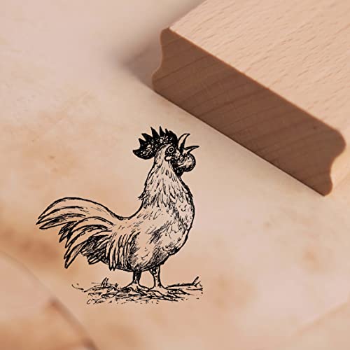 Motivstempel Hahn kräht Stempel 45 x 48 mm Motivstempel Hahn kräht Stempel 45 x 48 mm von DEKO-LANDO