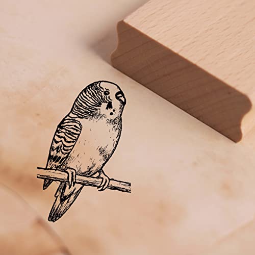 DEKO-LANDO Motivstempel Kleiner Wellensittich Stempel 38 x 58 mm, Natur DEKO-LANDO Motivstempel Kleiner Wellensittich Stempel 38 x 58 mm, Natur von DEKO-LANDO