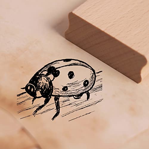 Motivstempel Marienkäfer auf Holz Stempel 38 x 28 mm Motivstempel Marienkäfer auf Holz Stempel 38 x 28 mm von DEKO-LANDO