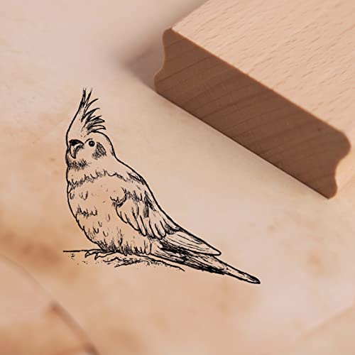 Motivstempel Nymphensittich Stempel 38 x 38 mm Motivstempel Nymphensittich Stempel 38 x 38 mm von DEKO-LANDO